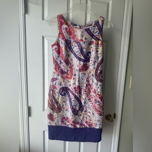 ETRO Sleeveless Paisley chemise sheath dress